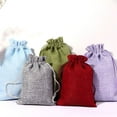 thumbnail image 7 of GASTROPOD Burlap Drawstring Pocket Festival Gift Bag Linen Jewelry Small Bags Wedding 10 Pcs, 7 of 7