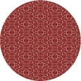 thumbnail image 1 of Ahgly Company Machine Washable Indoor Round Transitional Cranberry Red Area Rugs, 7' Round, 1 of 7