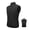 Black, variant on Yajisi Reflective Cycling Vest with Chest Pocket Windproof Gilet for Running Hiking Biking Gray 3XL