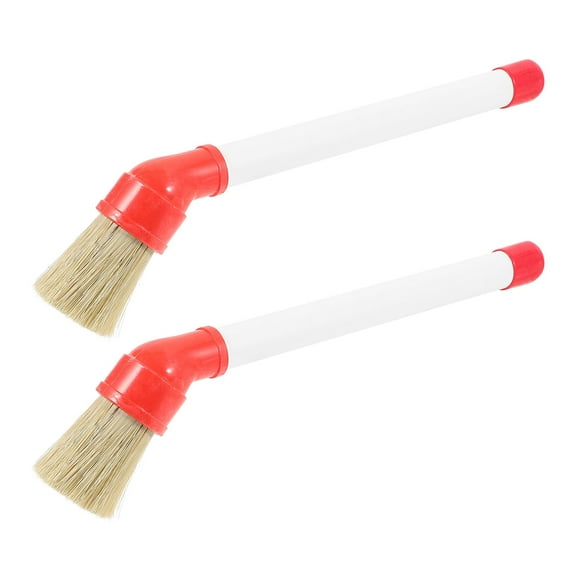 MLINS Car Detailing Brush for Cleaning Tires Wheels and Engine with Durable Plastic Material Multi Color 2pcs