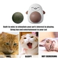 thumbnail image 3 of Bola de energía de hierba gatera de juguete de limpieza para gatos de plástico para suministros para mascotas (pingüino caqui) Ndcxsfigh  Para estrenar, 3 of 7