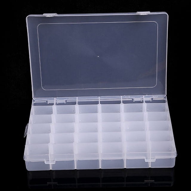 10/15/24/36 Grids Plastic Organizer Box Storage Container Jewelry Box With Adjustable Dividers For Beads Arts DIY Crafts Storage 36 Compartment