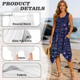 thumbnail image 3 of HELLHERO Summer Dresses, Sleeveless Dress with Round Neck, Irregular Hem with Side Pockets for Holiday and Cocktail Party Wear, 3 of 8