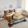 thumbnail image 3 of Erosebridal Pike Fish Bedding Full Comforter Set, Fishing and Hunting Comforter Sets Full Size, Rustic Lake Reversible Down Comforter, Lightweight Bedroom Decorative, 3pcs, 3 of 8