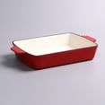 thumbnail image 5 of Dual Use Cast Iron Bread Pan, for Baking Sourdough, Meatloaf & Artisan Bread â Heavy Duty Rectangular Loaf Pan, 12.99 x 9 Inch, 5 of 6