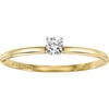 Keepsake Joyful Brilliance 1/10 Carat Round Diamond Solitaire Ring in 10kt Yellow Gold