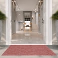 thumbnail image 5 of Safavieh Courtyard Mitre Geometric Indoor/Outdoor Area Rug, Red/Red, 5'3" x 5'3" Square, 5 of 15