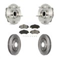 thumbnail image 1 of Transit Auto Front Hub Bearing Assembly Disc Brake Rotors and Semi-Metallic Pads Kit for Car Dodge Journey KBB-105734, 1 of 11