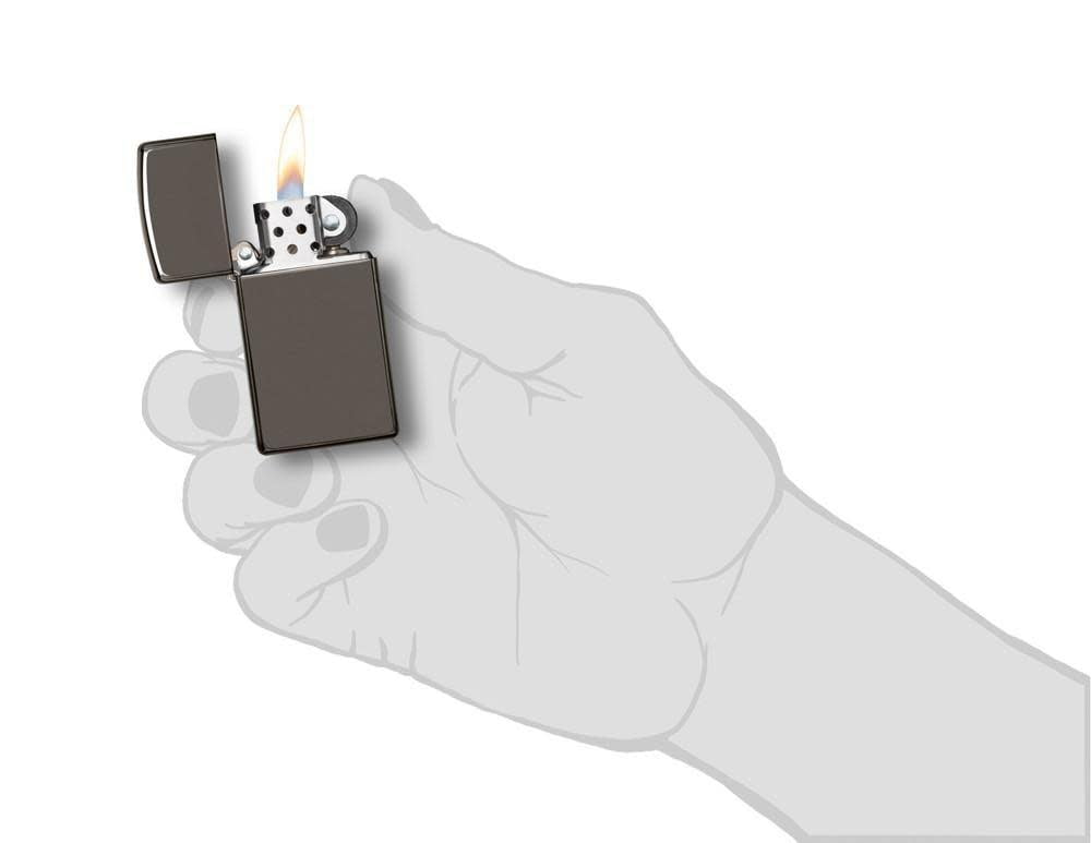 Zippo Slim Black Ice Pocket Lighter