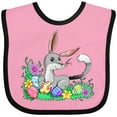 thumbnail image 3 of Inktastic Easter Bilby with Eggs and Flowers Boys or Girls Baby Bib, 3 of 4
