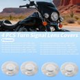 thumbnail image 2 of Cubiertas de lente de luz de señal de giro de 4 piezas de Unique Bargains para Harley Road Glide FLTR 1998-2002, lente transparente de plástico, 2 of 7