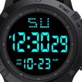 thumbnail image 3 of CUITING Montres-Bracelets pour Hommes Montre Étanche Montre Numérique Hommes Affichage Led Fonction Résistante aux Rayures Montre Tactique Verte, 3 of 4