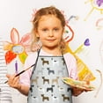 thumbnail image 3 of Bulldog Dog Kids Aprons for Girls and Boys,Adjustable Neck Strap Toddler Aprons for Kids Cooking Baking, 3 of 7