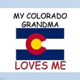 thumbnail image 2 of CafePress - My Colorado Grandma Loves Me Infant Bodysuit - Baby Light Bodysuit, Size Newborn - 24 Months, 2 of 4