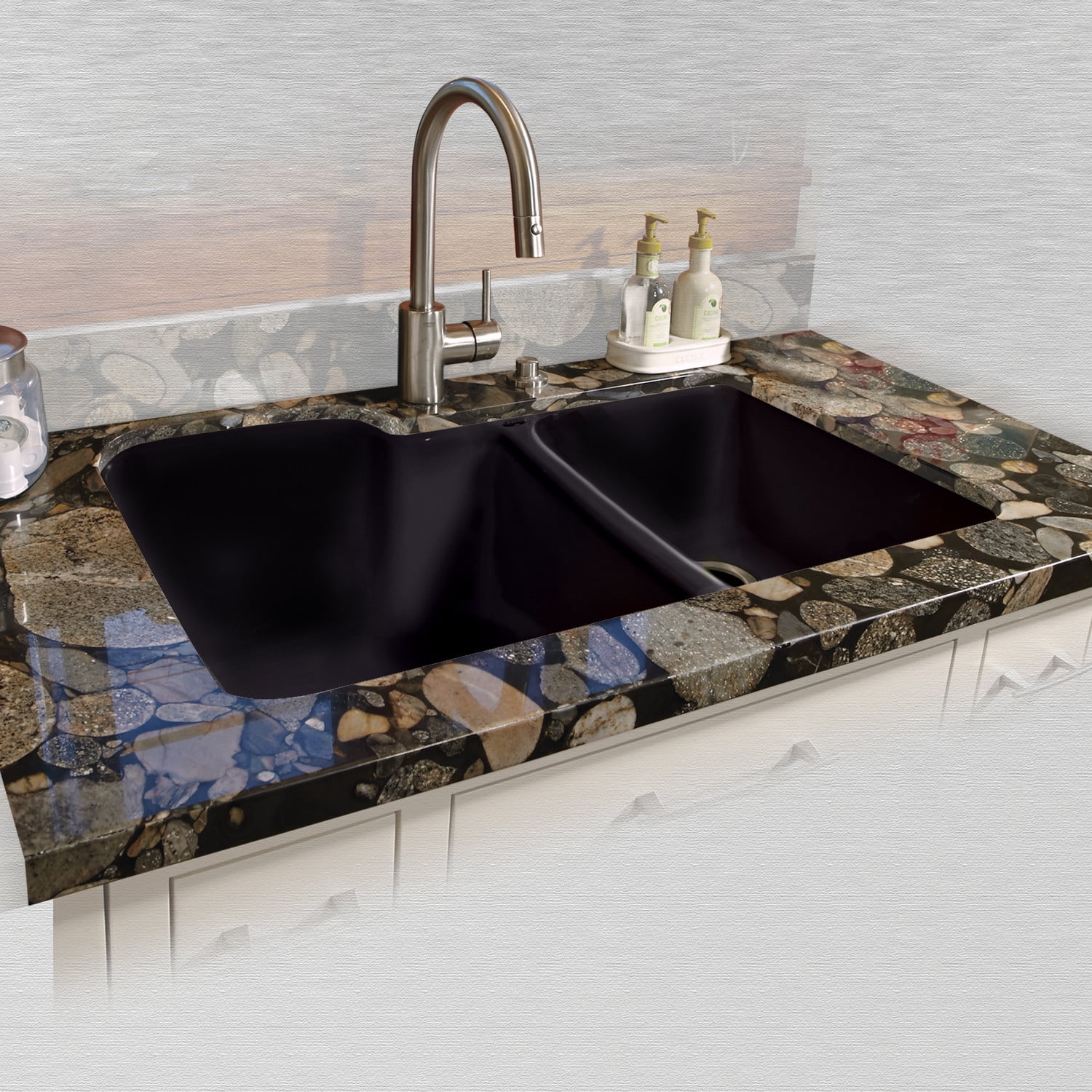 Red kitchen sink cast iron