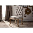 thumbnail image 1 of Baxton Studio Hudson Chaise de Salle à Manger Rustique de Style Campagnard Français pour Chalet, Beige (Ensemble de 1), 1 of 7