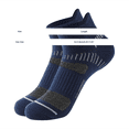thumbnail image 4 of Helii Men's Low Cut Basketball Socks, Breathable Athletic Ankle Sports Socks with Reinforced Heel & Toe, Moisture Wicking Cushioned Training Socks for Running Gym White,One Size, 4 of 5