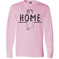 thumbnail image 3 of Inktastic It's Home Alabama State Outline Distressed Text Long Sleeve T-Shirt, 3 of 5