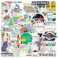 thumbnail image 1 of 50 Pcs Student Science Experiments Stickers| Physics Chemistry Biology Laboratory Experiments Waterproof Vinyl Stickers For Water Bottles Laptop Lugga, 1 of 5