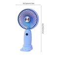 thumbnail image 3 of SSZMDLB Handheld Fan USB Rechargeable Portable Mini Fan, Personal Cooling Fan for Outdoor Travel Office Teen, Rechargeable Small Fan with Base, Quiet Battery Operated Desk Fan, 3 of 6