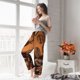 thumbnail image 5 of Balery Coffee Beans Pantalones de pijama para mujer, pijamas ultraligeros, pantalones de estar por casa-Medium, 5 of 6
