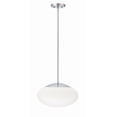 thumbnail image 4 of 56894-CH-WG Craftmade Lighting Gaze - 1 Light Pendant In Contemporary Style-8 Inches Tall and 14 Inches Wide-Chrome Finish-Frost White Glass Color, 4 of 6