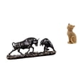 thumbnail image 1 of Escultura animal moderna de Feng Shui, figura de toro, oso y gato, de resina, obra de arte coleccionable para escritorio, entrada, estantería, sala de, 1 of 8