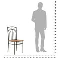 thumbnail image 4 of vidaXL Dining Chairs 4 pcs Brown MDF, 4 of 5