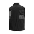 thumbnail image 6 of Men's Mesh Breathable Fishing Vest, Multi Pockets Photography Travel Hiking Waistcoat Full Zip Sleeveless Jacket for Adults Big and Tall Size M-3XL Black, 6 of 6