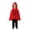 Red, variant on Gunia Kids Ghost Hooded Cape For Boys Girls 2 Piece Halloween Costumes Cloak Cute Party Dress Up Outfits Poncho