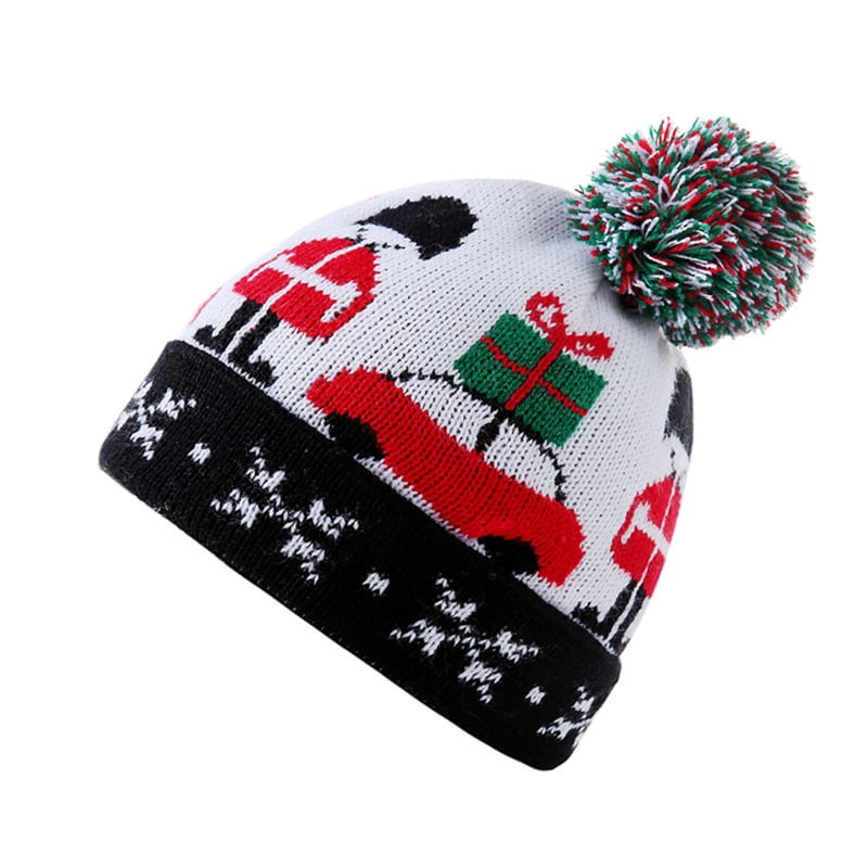 Techinal Car Christmas Woolen Hat 