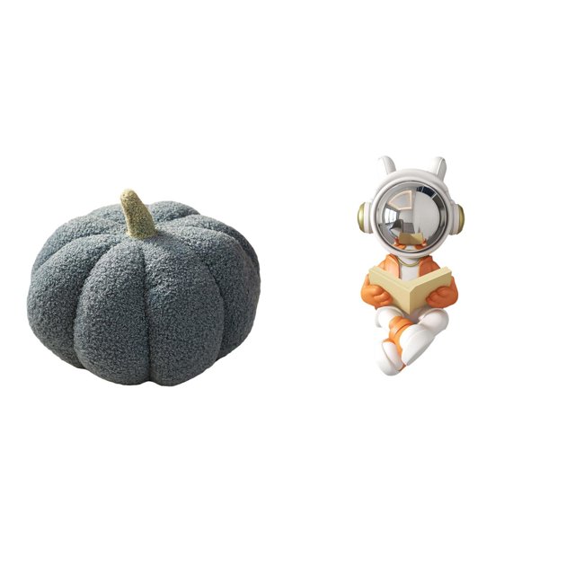 Escultura De Astronauta De Peluche De Calabaza De Halloween, Cojín Decorativo Para Sofá, Adorno Espacial, Estatua Para Cama, Dormitorio, Decoración De Habitación Y Centro De Mesa.