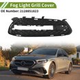 thumbnail image 2 of Unique Bargains No.2128851823 Fog Light Grill for Mercedes-Benz E-Class 2009-2013 Black Front Right Side Front Lower Bumper Fog Light Cover Inserts ABS 1 Pc, 2 of 7