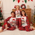 thumbnail image 5 of GYRATEDREAM Matching Family Pajamas Sets Christmas PJ's with Letter and Plaid Printed Long Sleeve Tee and Bottom Loungewear, 5 of 12