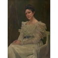 thumbnail image 2 of Alexander Demetrius Goltz 19x24 Gold Ornate Framed and Double Matted Museum Art Print Titled - Hermine Kunz, Born Hutterstrasser (1892), 2 of 4