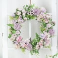 thumbnail image 4 of Ludlz Artificial Flower Wreath Romantic Flower Wreath Garland DIY for Front Door Wall Home DIY Floor Garden Office Wedding Festival Celebration Party Decor, 4 of 7