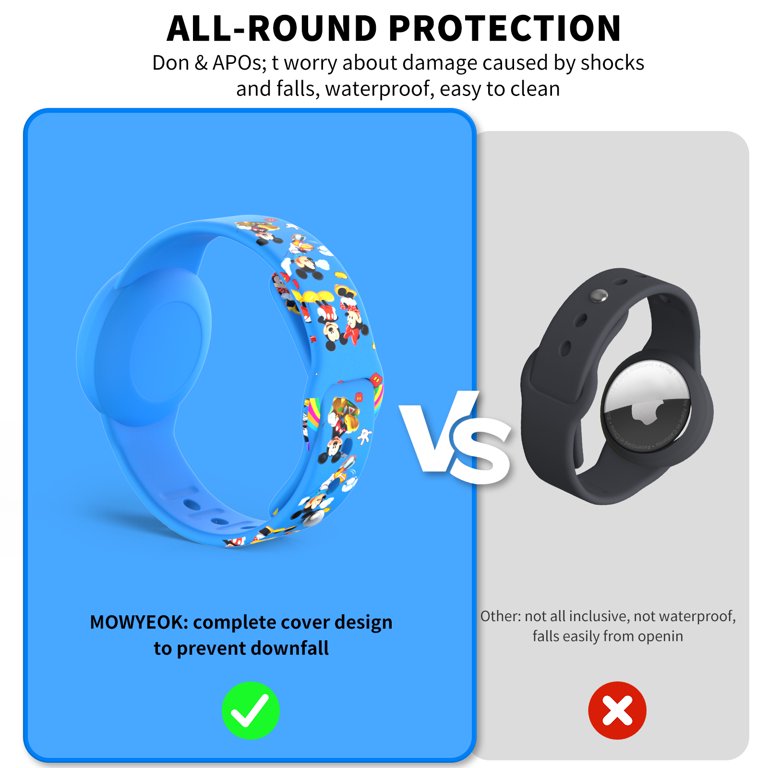 Aazon.co: 2 Pack Waterproof Air Tag Holder For Kids Shoelaces...
