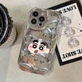 thumbnail image 1 of "TPU Crafted" Electroplated Cream Pattern Anti-fall Mobile Soft Phone Case With Lanyard For IPhone14/14Plus/14Pro/14Pro Max, iPhone13/13Pro/13Pro Max, iPhone12/12Pro/12Pro Max, iPhone11/11Pro/11Pro Ma, 1 of 5