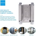 thumbnail image 3 of 3 Inch Stainless Steel Double Action Spring Door Hinge for Saloon Cafe Door Shop Swing- Silver , 2Pcs, 3 of 7