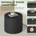 thumbnail image 4 of LAZZO Nesting Round Coffee Table Set of 3, Modern Wooden Accent Side Table, Space-Saving Table for Living Room Bedroom, Black, 4 of 8