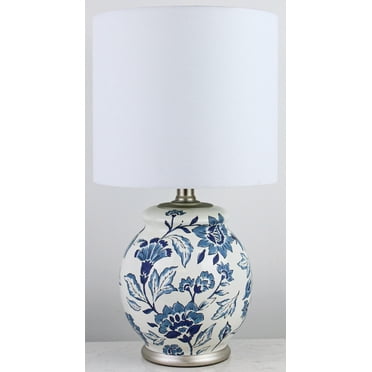 BHG Floral Ceramic Lamp with Shade