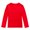 Red, variant on Huesdet Girls Long Sleeve Shirts Soft Cotton Crewneck Girls' Basic Long-Sleeve T-Shirts Toddlers Tagless Tees(Yellow,11-12 Y)