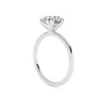 thumbnail image 4 of AFFY 4-Prong Solitaire Engagement Rings For Women, 2.00 Carat (ctw) Round Lab Created Moissanite Promise Ring For Her In 14k White Gold Over Sterling Silver | VVS1 Quality Ring Size-6.5, 4 of 5