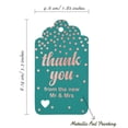 thumbnail image 5 of Inkdotpot Thank You From The New Wedding Bottle Tag Real Rose Gold Foil Favor Hang Tags Pack Of 50, 5 of 6
