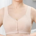 thumbnail image 2 of Vedolay Plus Size Lingerie For Women Women's Wireless Medium Impact Plus Size Padded Sports Bra,Beige 90, 2 of 3