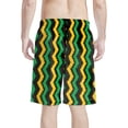 thumbnail image 2 of Binienty Men's Board Shorts Swim Trunks With Zigzag Stripe - Breathable Quick Dry for Summer Beach and Water Activities, 2 of 10