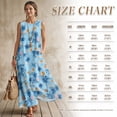 thumbnail image 7 of Xixirimido Palm Trees Sunset Blue Print Womens 2026 Maxi Dresses Casual Summer Long Sundress Sleeveless Loose Fit Flowy Sundress with Pockets for Beach Vacation Party, 4X-Large, 7 of 7