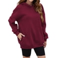 thumbnail image 4 of BILIKEYU Women's Oversized Sweatshirts with Pocket Pullover Top, Womens Tops, Sweatshirt for Women, Fall Clothes, 4 of 6