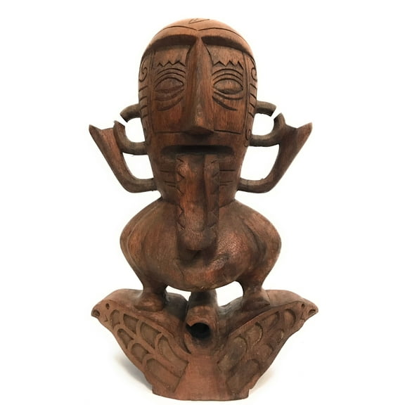Marquesian Island Tiki 12" - Museum Replica Poynesian Art | #lbj30025