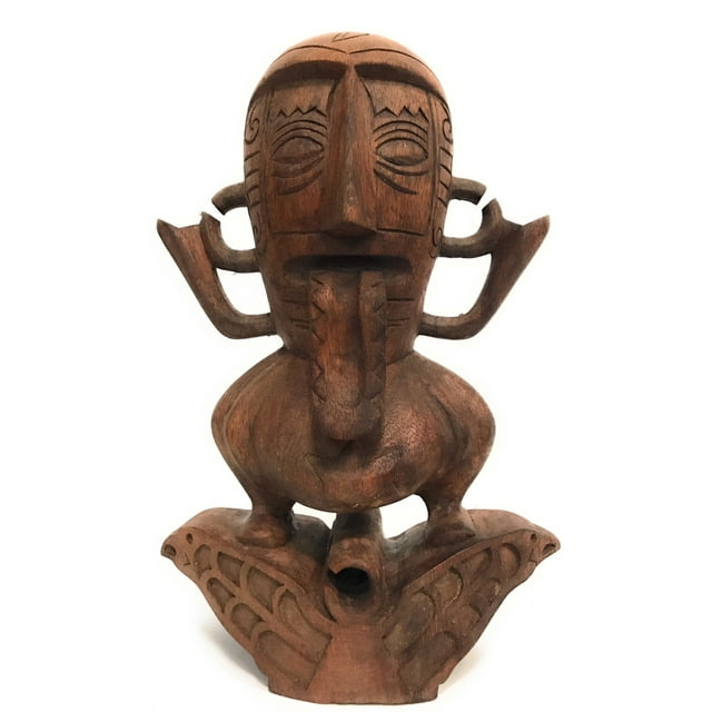 Marquesian Island Tiki 12" - Museum Replica Poynesian Art | #lbj30025